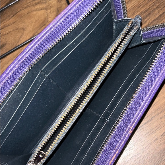 Loewe Purple Leather Long Wallet - Picture 6 of 10